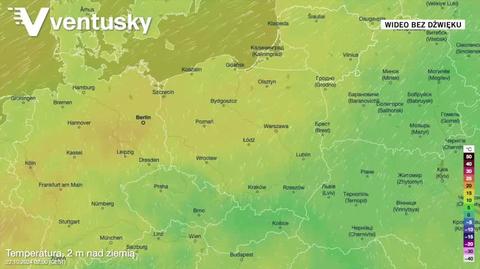 Prognoza temperatury na kolejne dni