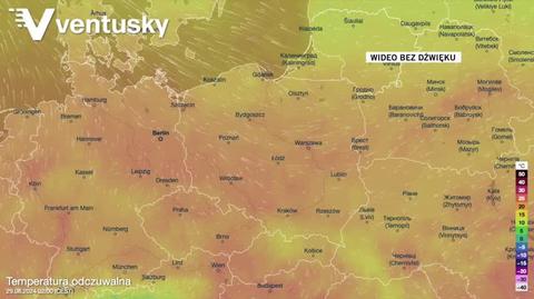 Prognozowana temperatura w najbliższych dniach 