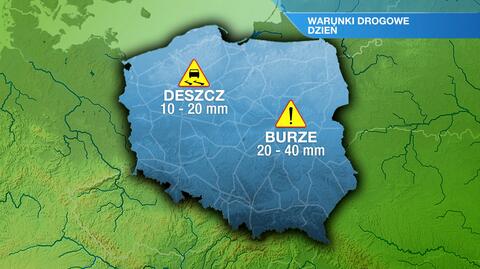 Warunki drogowe w sobotę