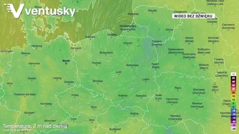 Prognozowa temperatura w kolejnych dniach