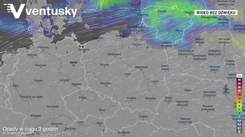 Prognozowane opady w kolejnych dniach