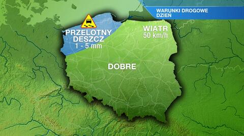 Warunki drogowe w sobotę
