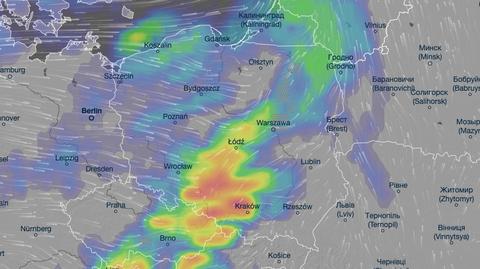 Prognozowane opady w poniedziałek i w nocy z poniedziałku na wtorek
