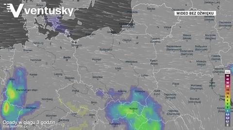 Prognozowane opady w kolejnych dniach