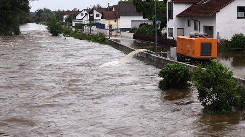 Domy w Bawarii pod wodą