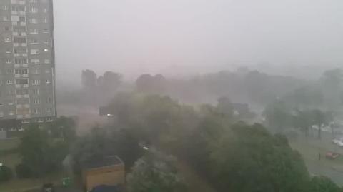 Poznań burza deszcz nawalnica
