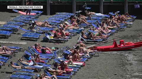 Plażowa aura panowała w środę w Neapolu - wideo bez dźwięku