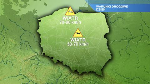 Warunki drogowe w poniedziałek 28.03