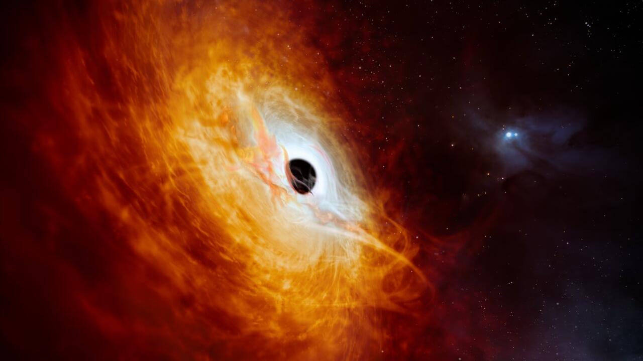Quasarul J0529-4351 este cel mai luminos punct din univers.  Un soare moare acolo în fiecare zi