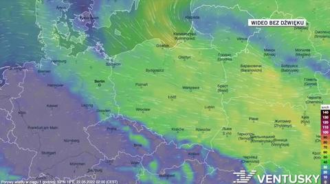 Prognoza porywów wiatru na kolejne dni