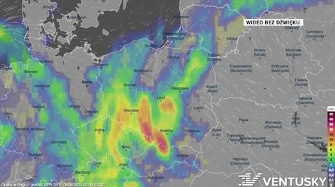 Prognozowane opady w dniach 6.08-10.08