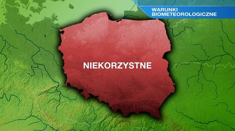 Warunki biometeorologiczne w niedzielę 8.10