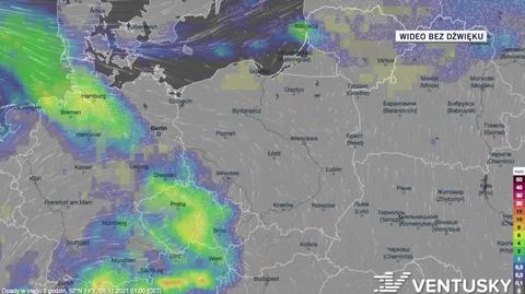 Prognozowane opady w ciągu kolejnych dni