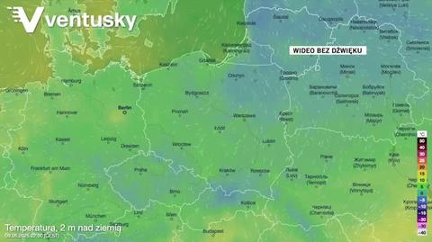Prognozowana temperatura w kolejnych dniach