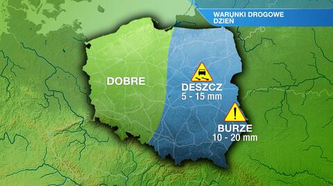 Warunki drogowe w czwartek