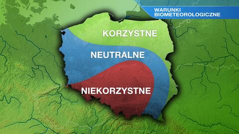 Warunki biometeo w czwartek