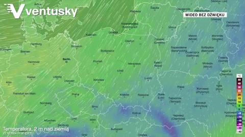 Prognozowana temperatura w kolejnych dniach