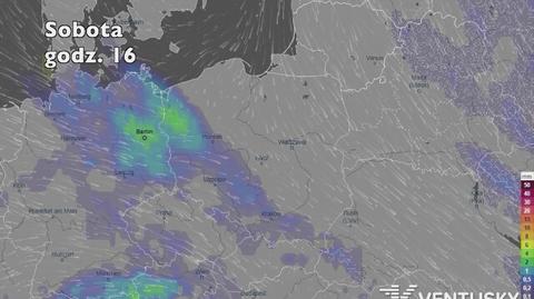 Opady w najbliższych dniach (ventusky.com | wideo bez dźwięku)