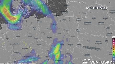 Prognozowane opady w ciągu kolejnych dni