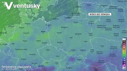 Prognozowana temperatura w kolejnych dniach