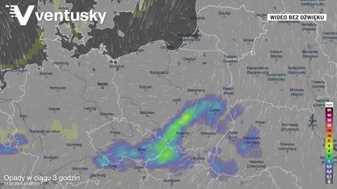 Prognoza opadów na kolejne dni