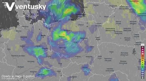 Prognozowane opady w kolejnych dniach