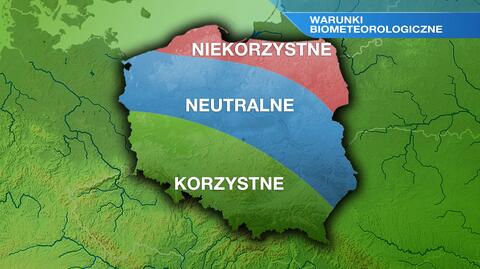 Warunki biometeo w niedzielę