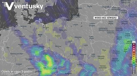 Prognozowane opady w kolejnych dniach 