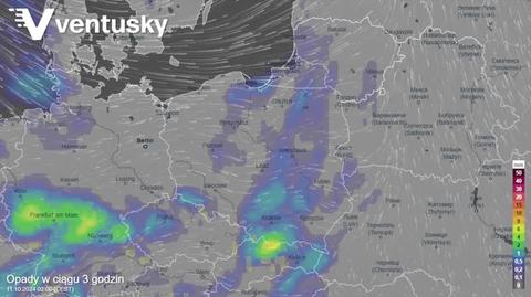 Prognozowane opady na kolejne dni