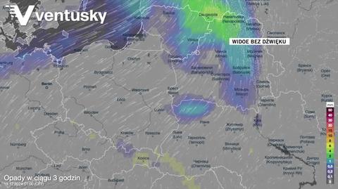 Prognozowane opady w kolejnych dniach 