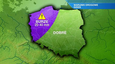 Warunki drogowe w piątek