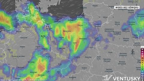 Prognoza opadów na kolejne dni