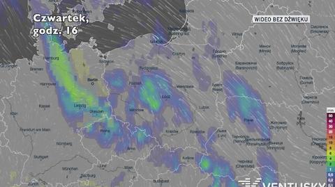 Prognozowane opady deszczu w najbliższych dniach