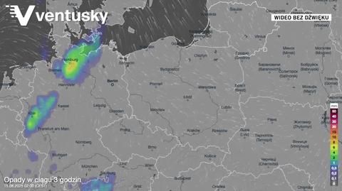 Prognozowane opady w kolejnych dniach