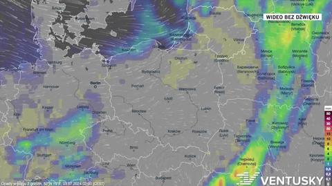 Prognoza opadów na okres 3-7.07