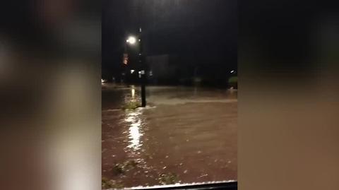 Podtopienia w mieście Sulejów
