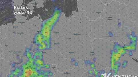 Potencjalny rozwój burz w ciągu najbliższych dni (Ventusky.com) | wideo bez dźwięku