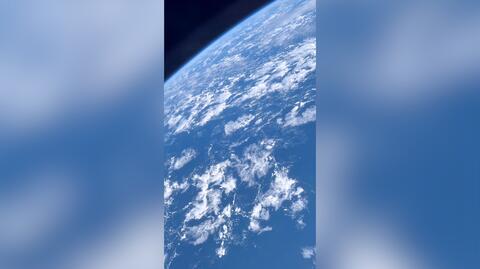 Pierwsze takie nagranie od polskiego astronauty