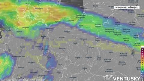 Prognozowane opady na kolejne dni