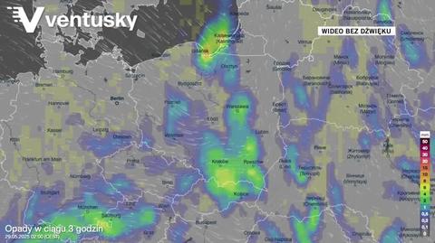 Prognozowane opady w kolejnych dniach