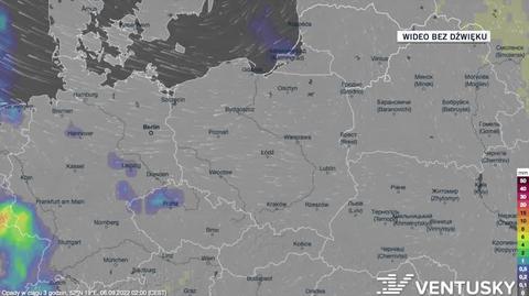 Prognoza opadów w dniach 06-10.09