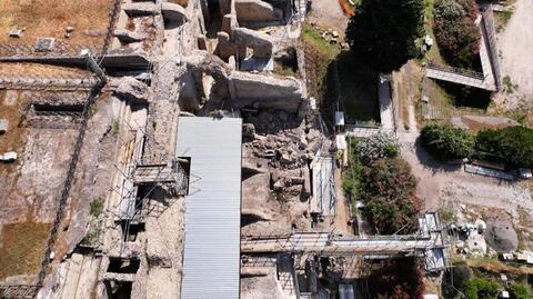 Uszkodzone Pompeje po trzęsieniu ziemi