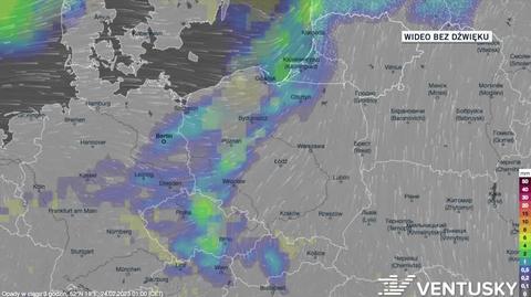 Prognozowane opady w dniach 24-28.02