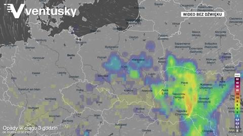 Prognozowane opady w kolejnych dniach