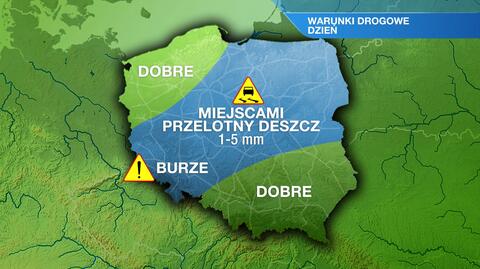 Warunki drogowe w sobotę