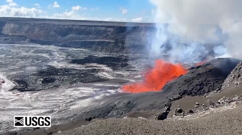 Erupcja wulkanu na Hawajach