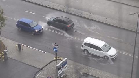 Podtopione ulice w Rybniku