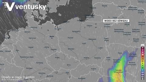 Prognozowane opady w kolejnych dniach