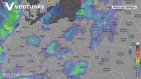 Prognoza opadów na kolejne dni