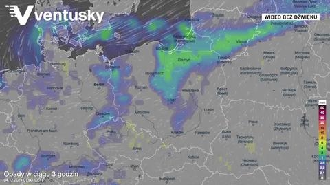 Prognoza opadów na kolejne dni